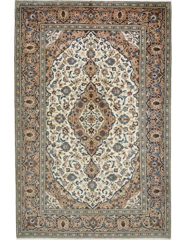 Kashan 200x308 Cm Kashan, Persia, Lana Cardata A Mano,