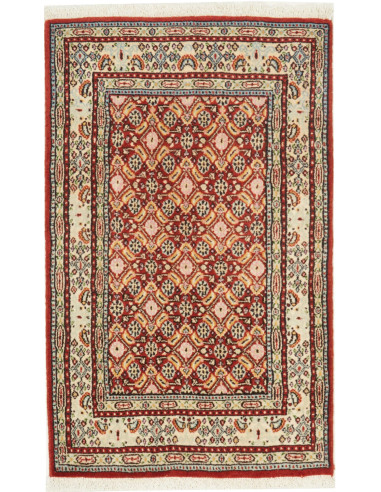Moud 55x90 Cm Moud, Persia, Lana Cardata A Mano,