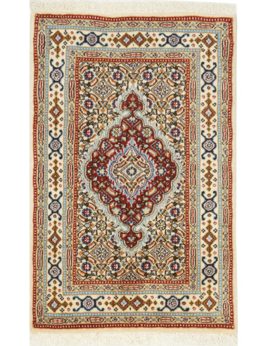 Moud 57x90 Cm Moud, Persia, Lana Cardata A Mano (ordito: