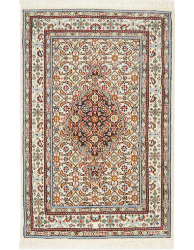 Moud 59x88 Cm Moud, Persia, Lana Cardata A Mano (ordito