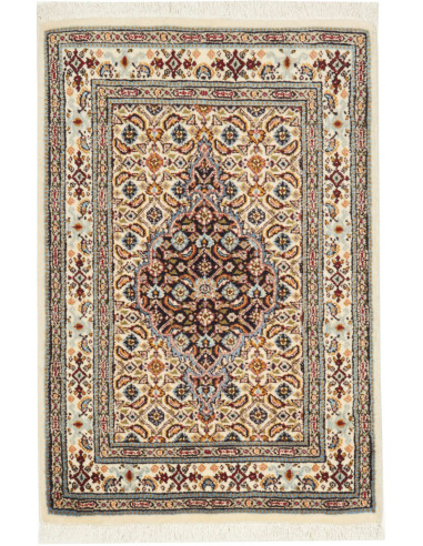 Moud 58x88 Cm Moud, Persia, Hand-carded Wool (warp: Cotton),