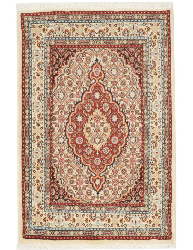 Moud 61x90 Cm Moud - Persia - Lana Cardata A Mano (ordito: