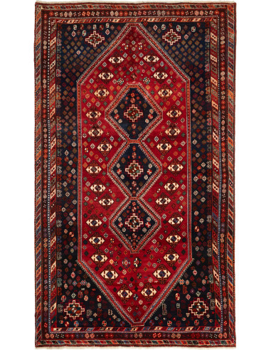 Shiraz 162x274 Cm Shiraz, Persia, Lana Cardata A Mano