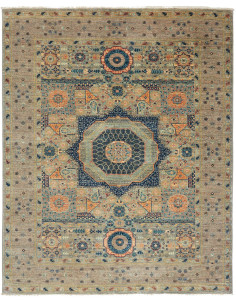 Tappeto Mamlouk Pakistan 154x190 Beige Blu