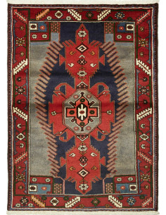 108x150 Cm Tribal Medallion Rug, Caucasian, Wool (warp: