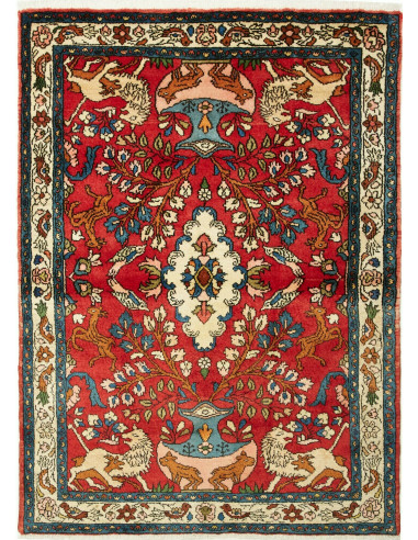 110x154 Cm Tappeto Orientale Annodato A Mano