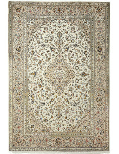 Kashan 195x293 Cm Kashan Persia Lana Cardata A Mano Cotone