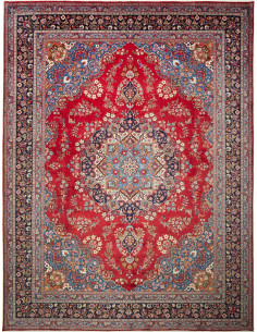 Sabzevar 290x390 Cm Sabzevar, Persia, Lana Cardata A Mano,