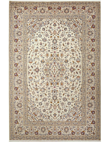 Kashan 202x305 Cm Kashan, Persia, Lana Cardata A Mano,