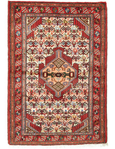 83x123 Cm Tappeto Tribale, Persiano, Annodato A Mano