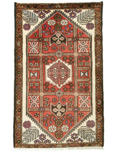 77x126 Cm Hand-knotted Rug. Wool. Tribal Geometric And