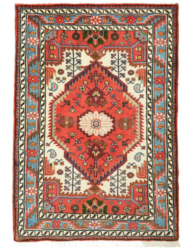 86x125 Cm Tappeto Tribale, Caucasico, Lana Su Lana, 150.000