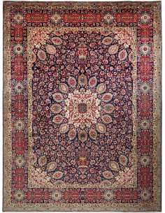 Tabriz 303x400 Cm Tabriz Persia Lana Cardata A Mano Cotone