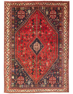 Shiraz 162x230 Cm Shiraz, Persia, Hand-carded Wool, Cotton