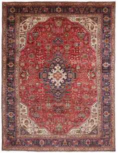 Tabriz 255x333 Cm Tabriz Persia Lana Cardata A Mano Cotone