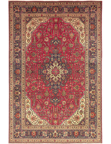 Tabriz 200x305 Cm Tabriz, Persia, Hand-carded Wool (warp: