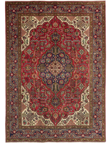Tabriz 204x290 Cm Tabriz, Persia, Hand-carded Wool (warp:
