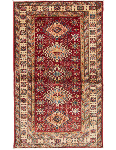 Kazak Fine 92x152 Cm Kazak Fine, Pakistan, Hand-carded Wool