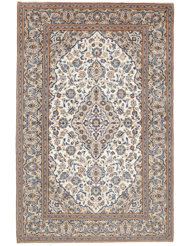 Kashan 195x297 Cm Kashan, Persia, Hand-carded Wool (cotton