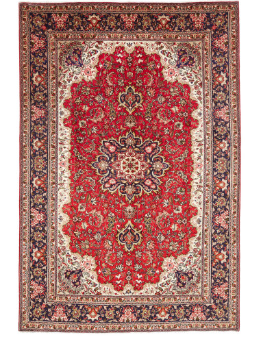 Tabriz 200x300 Cm Tabriz, Persia, Hand-carded Wool (warp: