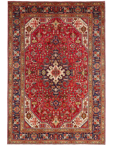 Tabriz 202x296 Cm Tabriz Persia Hand-carded Wool Cotton