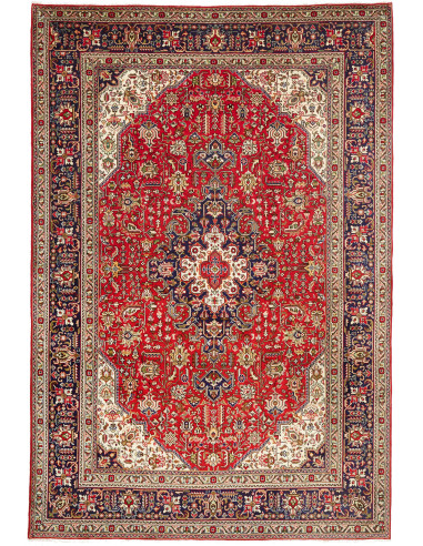 Tabriz 202x300 Cm Tabriz, Persia, Hand-carded Wool (warp