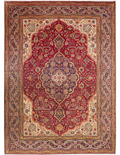 Tabriz 252x345 Cm Tabriz, Persia, Hand-carded Wool (cotton