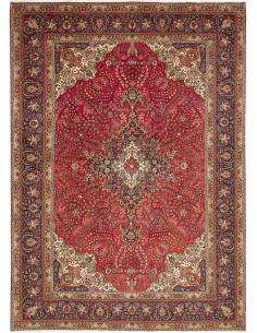 Tabriz 245x343 Cm Tabriz, Persia, Lana Cardata A Mano,
