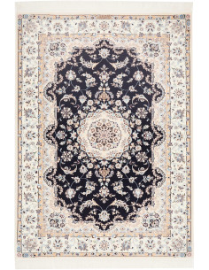 Nain 6la 126x175 Cm Nain 6la, Persia. Lana Cardata A Mano E