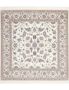 Nain 6la 156x161 Cm Nain 6la Persia Lana Cardata A Mano Seta