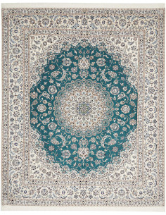 Nain 6la 259x312 Cm Nain 6la, Persia, Lana Cardata A Mano E