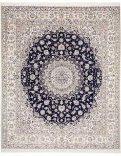 Nain 6la 252x308 Cm Nain 6la Persia Hand-carded Wool And